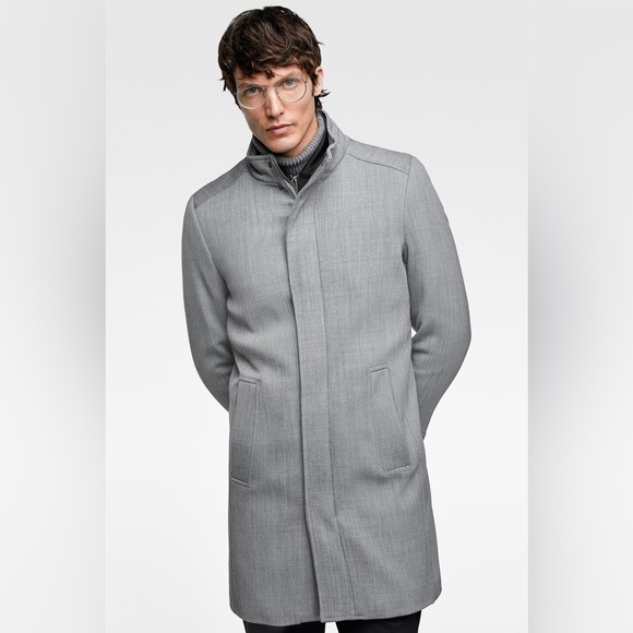 ZARA MAN GRAY COAT BRAND NEW WITH TAGS MEDIUM - Picture 4 of 11